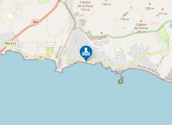 Map of Playa del Corral