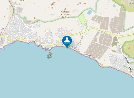 Map of Playa de Isla Plana