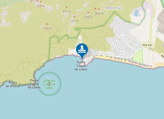 Map of Playa del Rincón