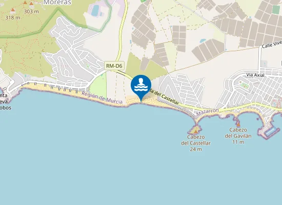 Map of Playa de las Moreras