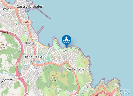 Map of Cala de Los Frailes