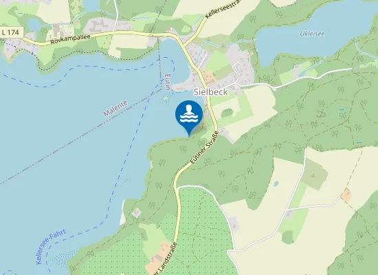 Map of KELLERSEE SIELBECK HAMBURGER STRAND