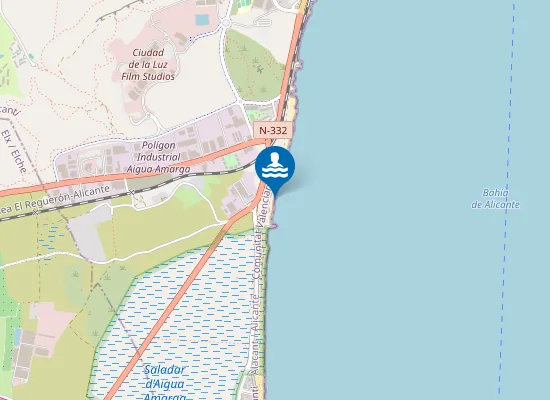 Map of Platja d'Aigua Amarga