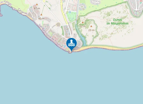 Map of Playa de Maspalomas