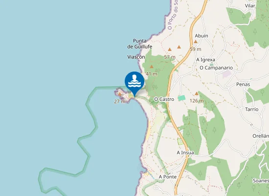 Map of Praia do Castro