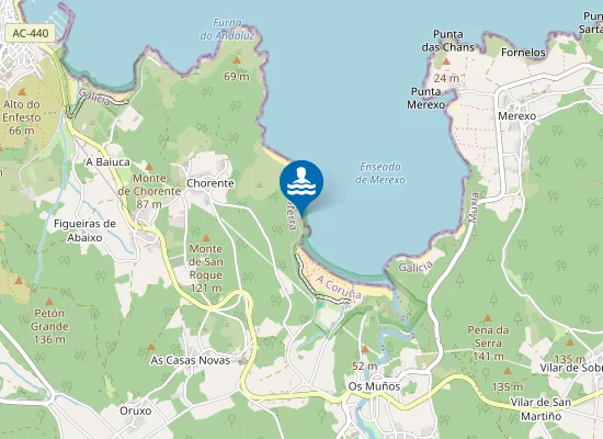 Map of Praia de Loureiros