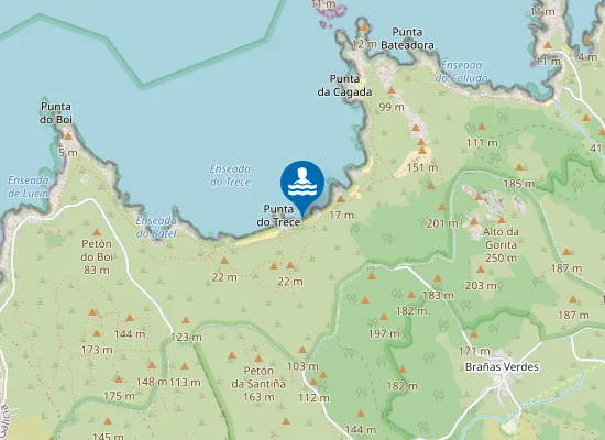 Map of Praia Do Trece