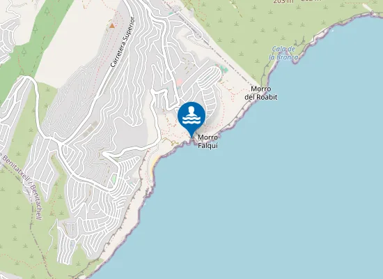 Map of Cala dels Testos
