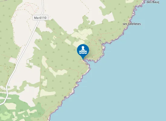 Map of Cala Màrmols