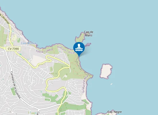 Map of Platja del Portitxol