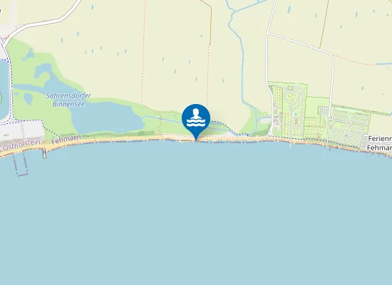 Map of OSTS FEHMARN SUEDSTRAND