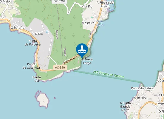 Map of Praia Do Cotarín