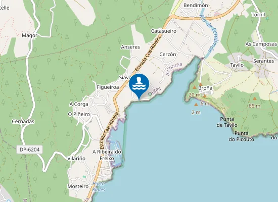 Map of Praia de Portosiavo