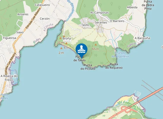 Map of Praia Bitureira