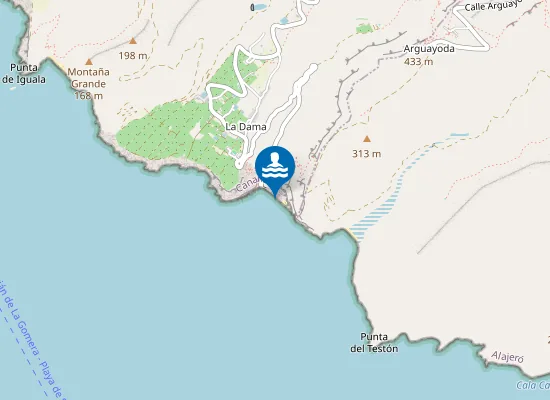 Map of Playa de la Rajita