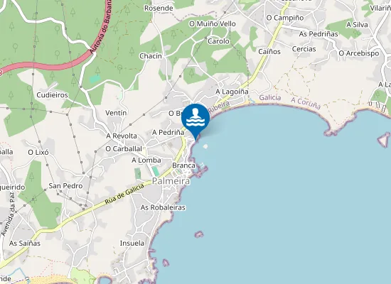 Map of Praia de Cures