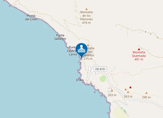Map of Playa Roja