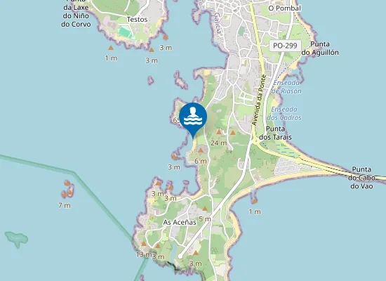 Map of Praia do Mallón