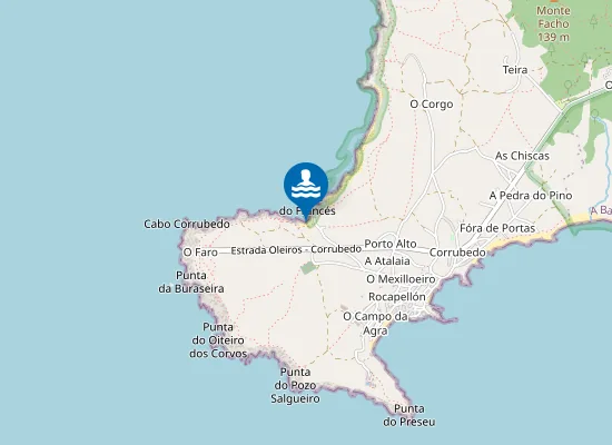 Map of Praia de Baleeiros