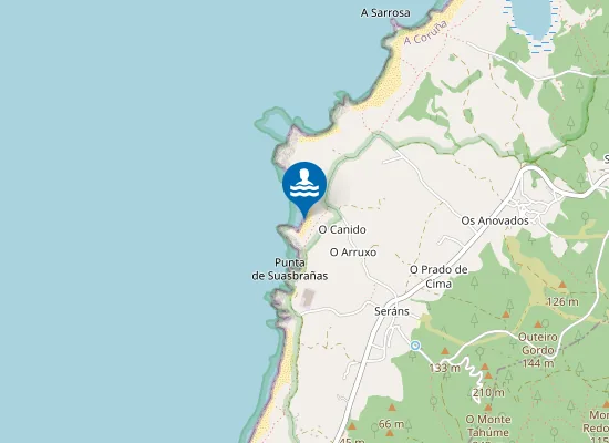 Map of Praia do Eiteiro Branco