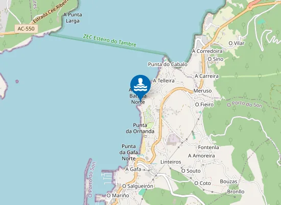 Map of Praia da Batuda