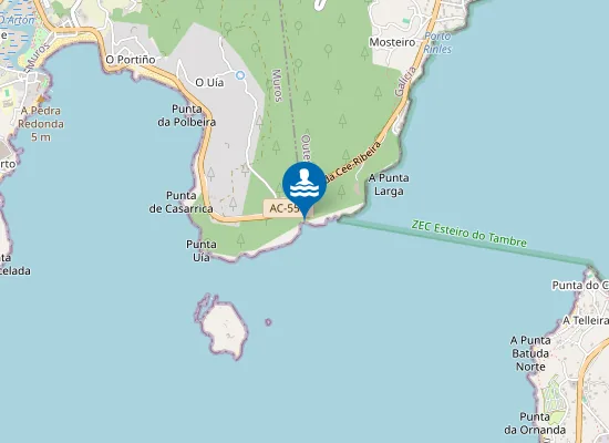 Map of Praia da Arnela