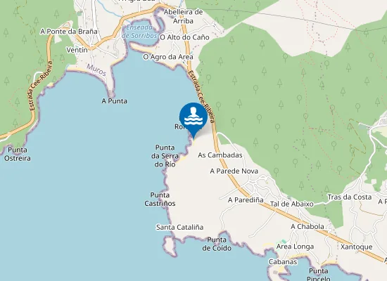 Map of Praia de Arruxo