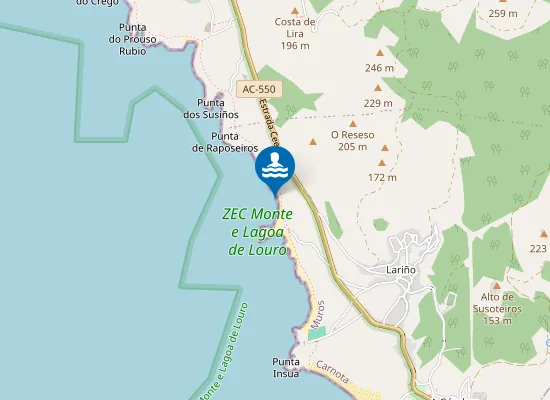 Map of Praia das Botes