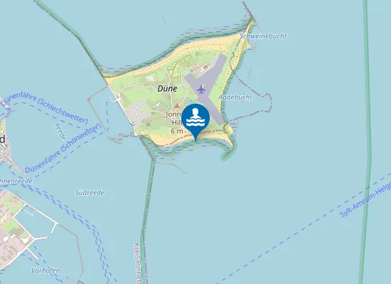 Map of NORDS HELGOLAND DUENE SUED