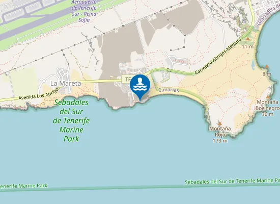 Map of Playas de Granadilla