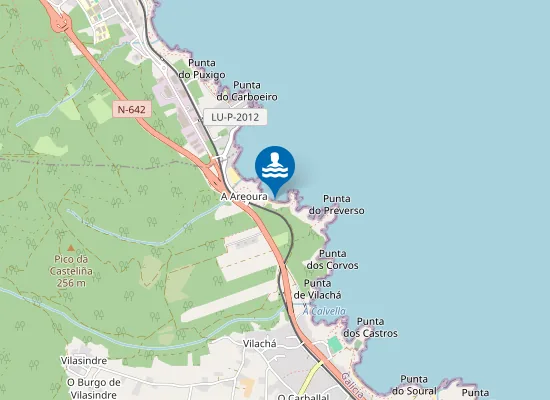 Map of Praia dos Alemás