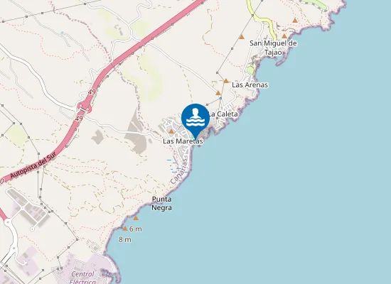 Map of Playa De Las Maretas