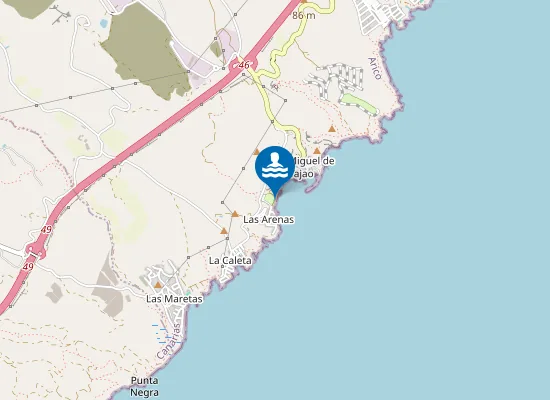Map of Playa Callao Hondo