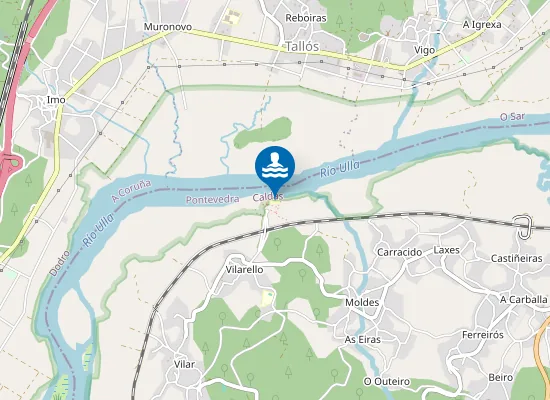 Map of Praia Fluvial de Vilarello