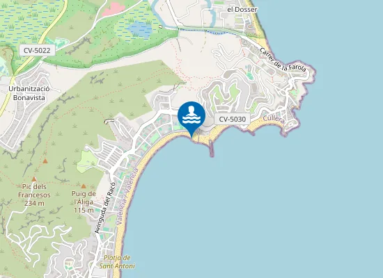 Map of Platja del Racó