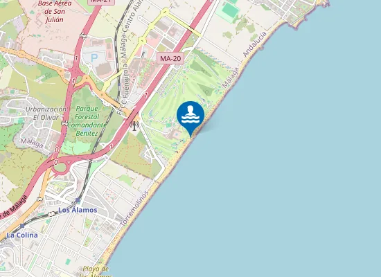 Map of Playa Campo de Golf