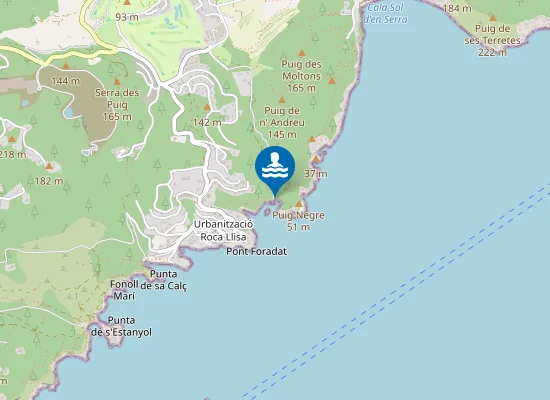 Map of Cala Olivera