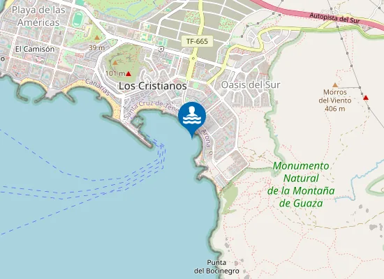 Map of Los Tarajales
