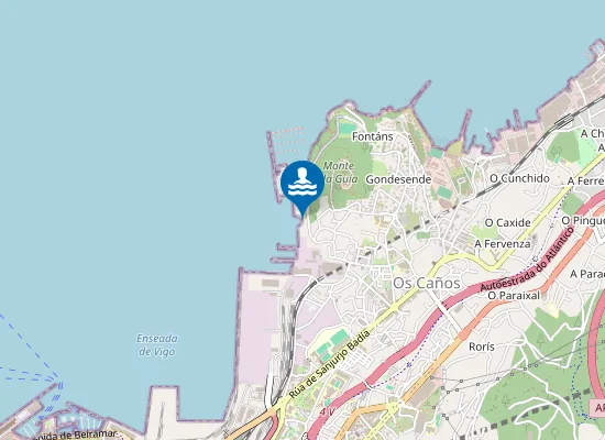 Map of Praia Da Manguiña