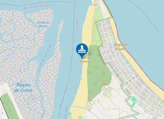 Map of Playa del Regatón