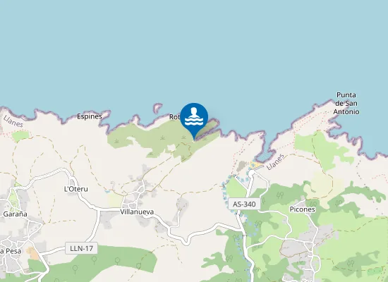 Map of Playa de Villaneuva