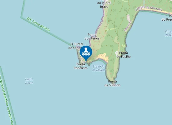 Map of Praia das Margaridas