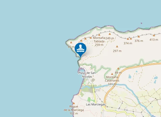 Map of Playa Chica