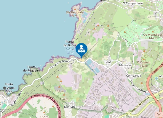 Map of Praia de Bens