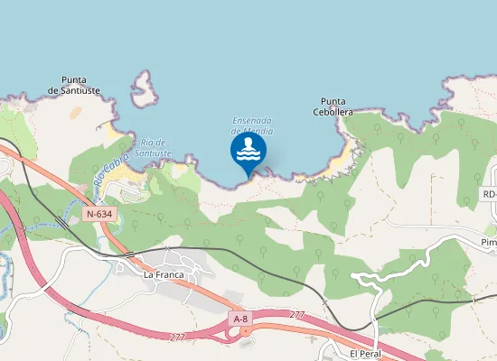 Map of Playa El Vivero