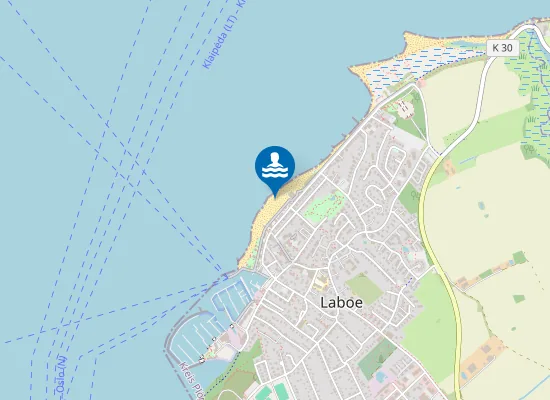 Map of OSTS LABOE KURSTRAND