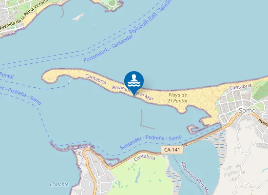 Map of Playa de El Puntal