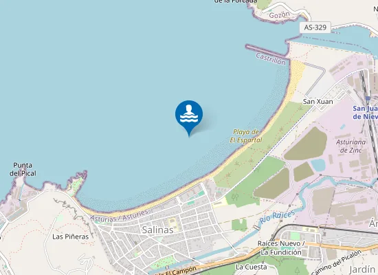 Map of Playa de El Espartal