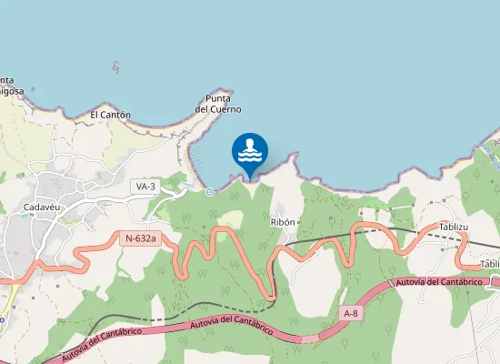 Map of Playa de Ribón