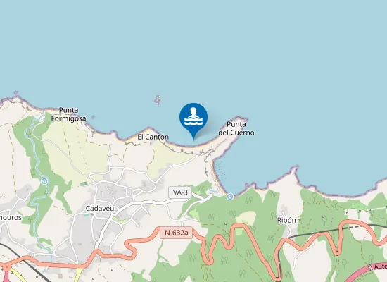 Map of Playa del Churín
